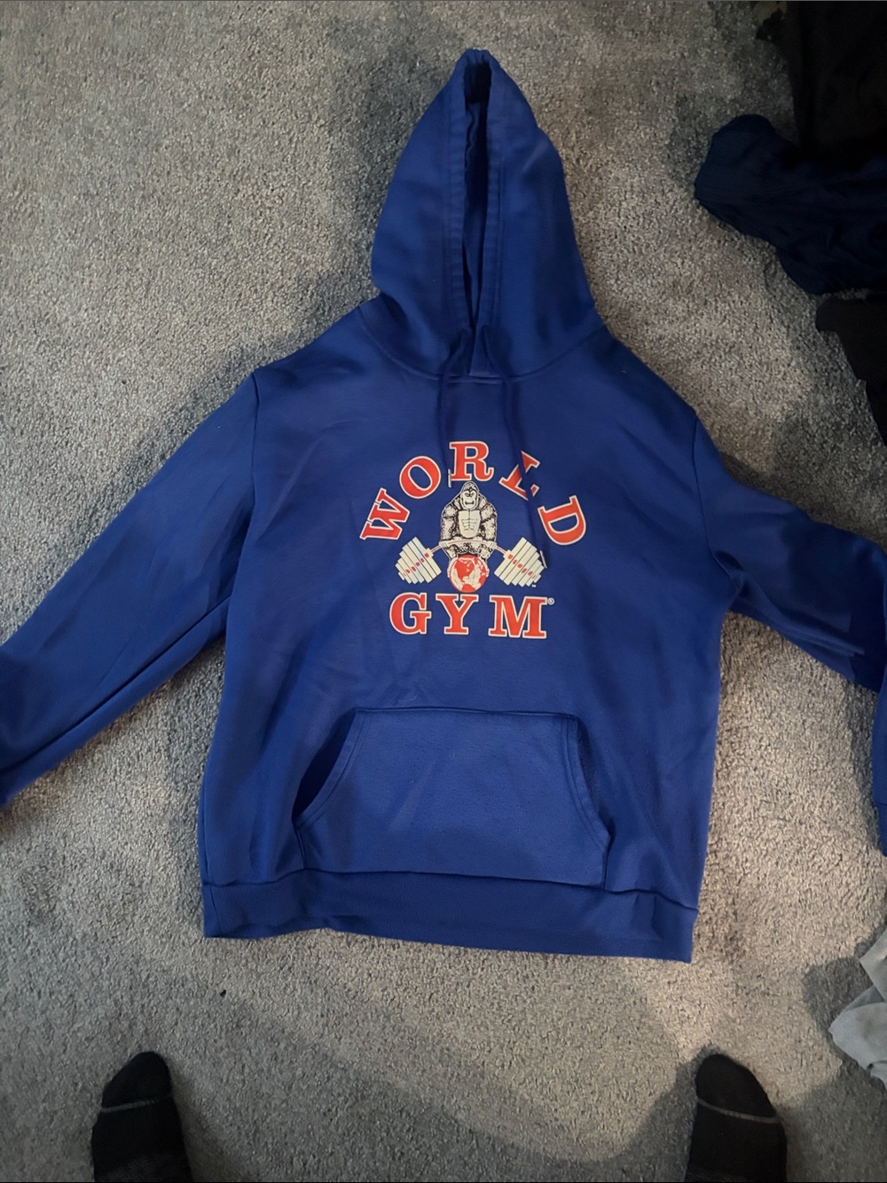 Men's Blue Pullover Hoodie